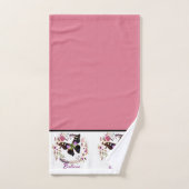 Ensemble de serviettes de bain à couronne florale  (Serviette à main)