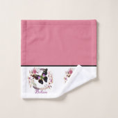 Ensemble de serviettes de bain à couronne florale  (Gant de toilette)