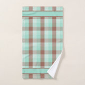 Ensemble De Serviettes De Bain À damiers (Serviette à main)