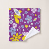 ensemble de serviettes de bain à fleurs (Gant de toilette)