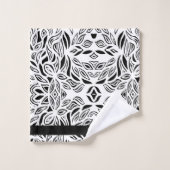 Ensemble de serviettes de bain à fleurs brossé noi (Gant de toilette)