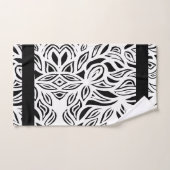 Ensemble de serviettes de bain à fleurs brossé noi (Serviette à main)