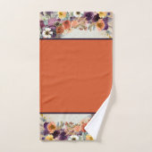 Ensemble de serviettes de bain à fleurs d'automne (Serviette à main)