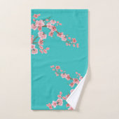 Ensemble de serviettes de bain à fleurs de cerisie (Serviette à main)