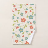 Ensemble de serviettes de bain à fleurs de printem (Serviette à main)