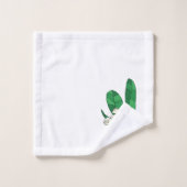 Ensemble de serviettes de bain à fleurs Plumeria (Gant de toilette)