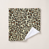 Ensemble de serviettes de bain à imprimé léopard (Gant de toilette)