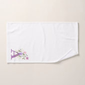 Ensemble de serviettes de bain à lettre initiale A (Serviette à main)