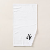 Ensemble de serviettes de bain à monogramme avec é (Serviette à main)