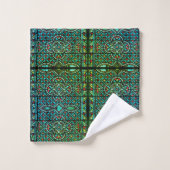 Ensemble de serviettes de bain à motif de verre te (Gant de toilette)