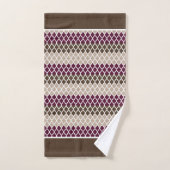 Ensemble de serviettes de bain à motif dentelle ra (Serviette à main)