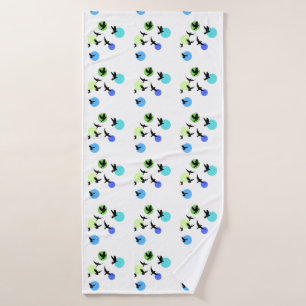 Ensemble de serviettes de bain à motif d'oiseau ab