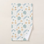 Ensemble de serviettes de bain à motif feuilles tr (Serviette à main)