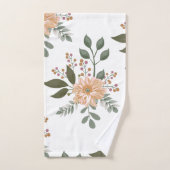 Ensemble de serviettes de bain à motif floral (Serviette à main)