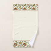 Ensemble de serviettes de bain à motif floral auto (Serviette à main)