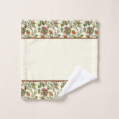Ensemble de serviettes de bain à motif floral auto (Gant de toilette)