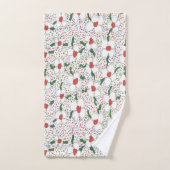 Ensemble de serviettes de bain à motif floral clas (Serviette à main)