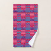 Ensemble de serviettes de bain à motif géométrique (Serviette à main)