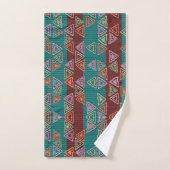 Ensemble de serviettes de bain à motif géométrique (Serviette à main)