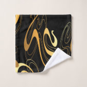 Ensemble de serviettes de bain à motif jaune (Gant de toilette)