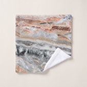 Ensemble de serviettes de bain à motif marbré tend (Gant de toilette)