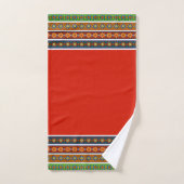 Ensemble de serviettes de bain à motif ornemental (Serviette à main)