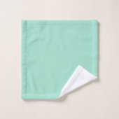 Ensemble De Serviettes De Bain À Motif Vert Mint (Gant de toilette)