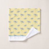 Ensemble de serviettes de bain à motifs de libellu (Gant de toilette)
