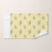 Ensemble de serviettes de bain à motifs de libellu (Serviette à main)