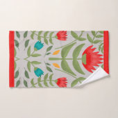 Ensemble de serviettes de bain à motifs floraux (Serviette à main)