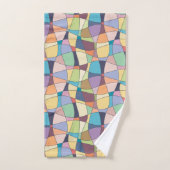 Ensemble de serviettes de bain à motifs multicolor (Serviette à main)