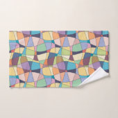 Ensemble de serviettes de bain à motifs multicolor (Serviette à main)