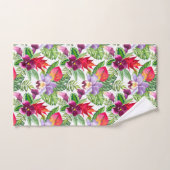 ensemble de serviettes de bain à orchidées hawaïen (Serviette à main)