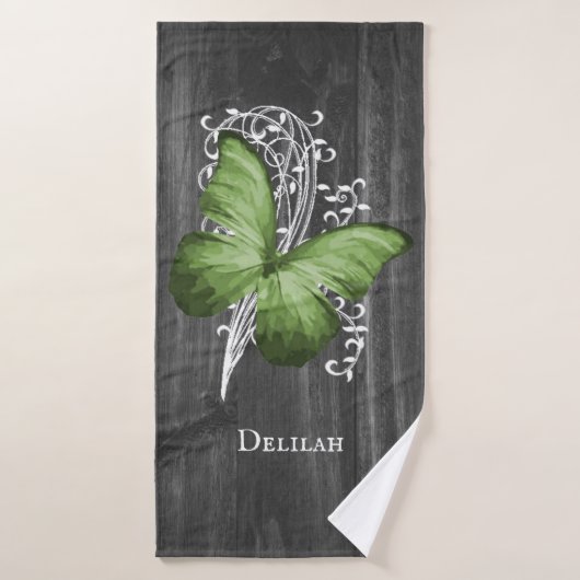 Ensemble de serviettes de bain à papillon rustique (Serviette de bain)