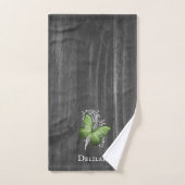 Ensemble de serviettes de bain à papillon rustique (Serviette à main)