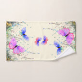 Ensemble de serviettes de bain à papillons volants (Serviette à main)