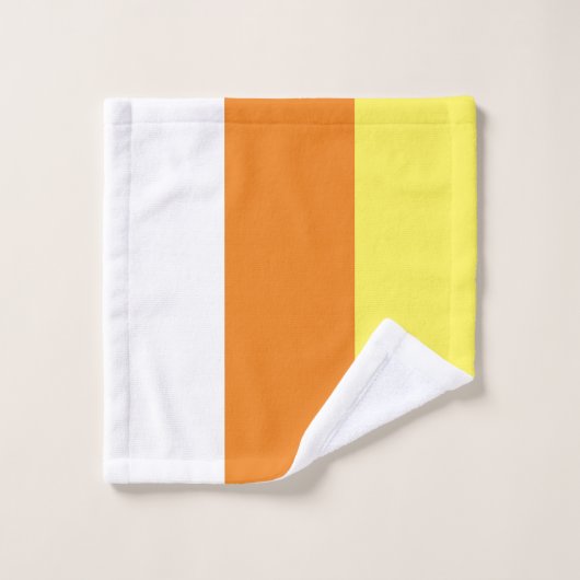 Ensemble de serviettes de bain à rayures blanc ora (Gant de toilette)