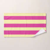 Ensemble de serviettes de bain à rayures roses et (Serviette à main)