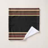 Ensemble de serviettes de bain à rayures texturées (Gant de toilette)