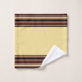 Ensemble de serviettes de bain à rayures texturées (Gant de toilette)