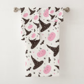 Ensemble de serviettes de bain à thème Halloween (En situation)