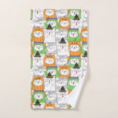 Ensemble de serviettes de bain à thème Halloween (Serviette à main)