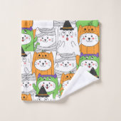 Ensemble de serviettes de bain à thème Halloween (Gant de toilette)