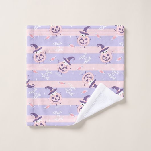 Ensemble de serviettes de bain à thème Halloween (Gant de toilette)