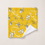 Ensemble de serviettes de bain Abeilles à miel (Gant de toilette)