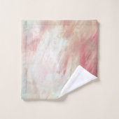 Ensemble de serviettes de bain Abstrait Aqua et Pi (Gant de toilette)