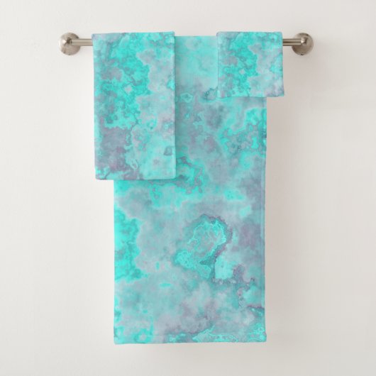 Ensemble de serviettes de bain Abstrait en marbre  (En situation)