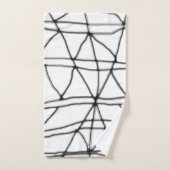 Ensemble de serviettes de bain Abstrait gris foncé (Serviette à main)