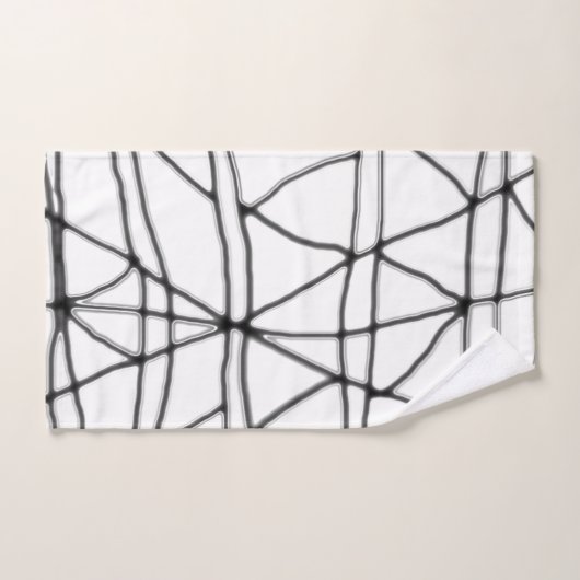 Ensemble de serviettes de bain Abstrait gris foncé (Serviette à main)