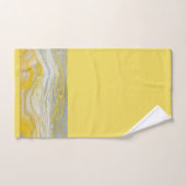 Ensemble de serviettes de bain Abstrait jaune et g (Serviette à main)